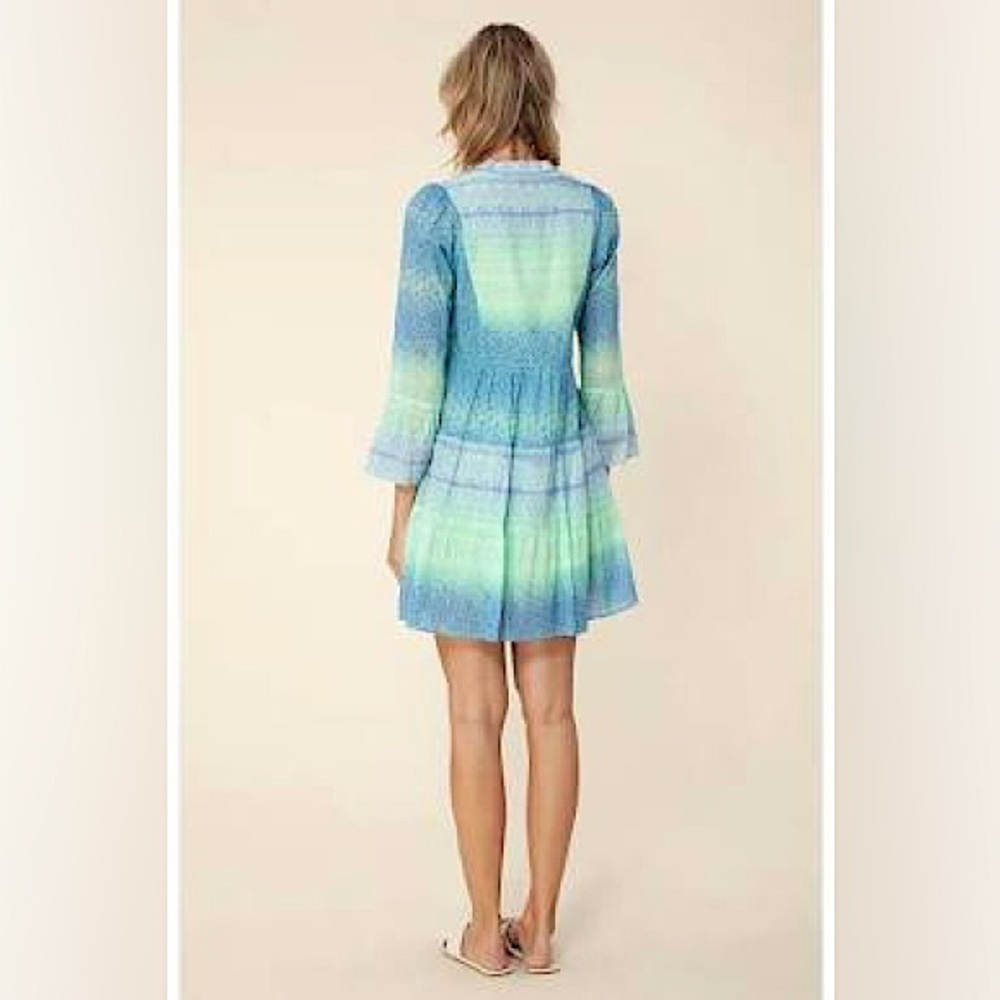 NWT HALE BOB Marin Vibrant Voile Dress Sz XS Spring Summer Resort Beach Party - Picture 2 of 6